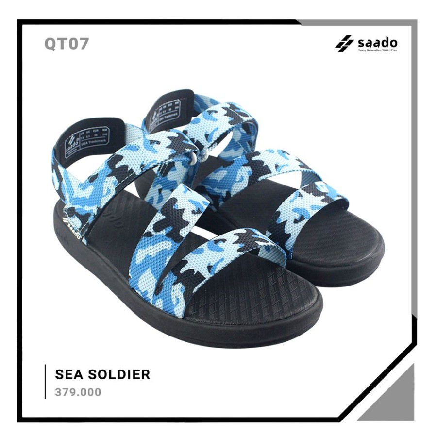 Giày Sandal Saado 💖 FREESHIP 💖Sandal Nam/Nữ QT07 - Người lính biển