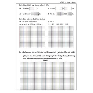 Sách Đề Kiểm Tra Toán 4 Học Kì 1