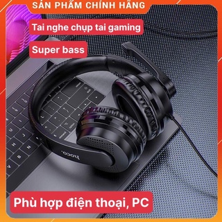 Tai nghe chụp tai gaming HOCO Siêu Bass, Siêu Trầm, Nghe nhạc 8D cực ngon