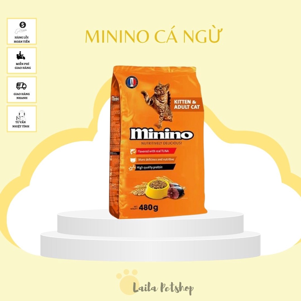 Thức Ăn Cho Mèo MININO Vị Cá Ngừ Cho Mèo Gói 1.3Kg