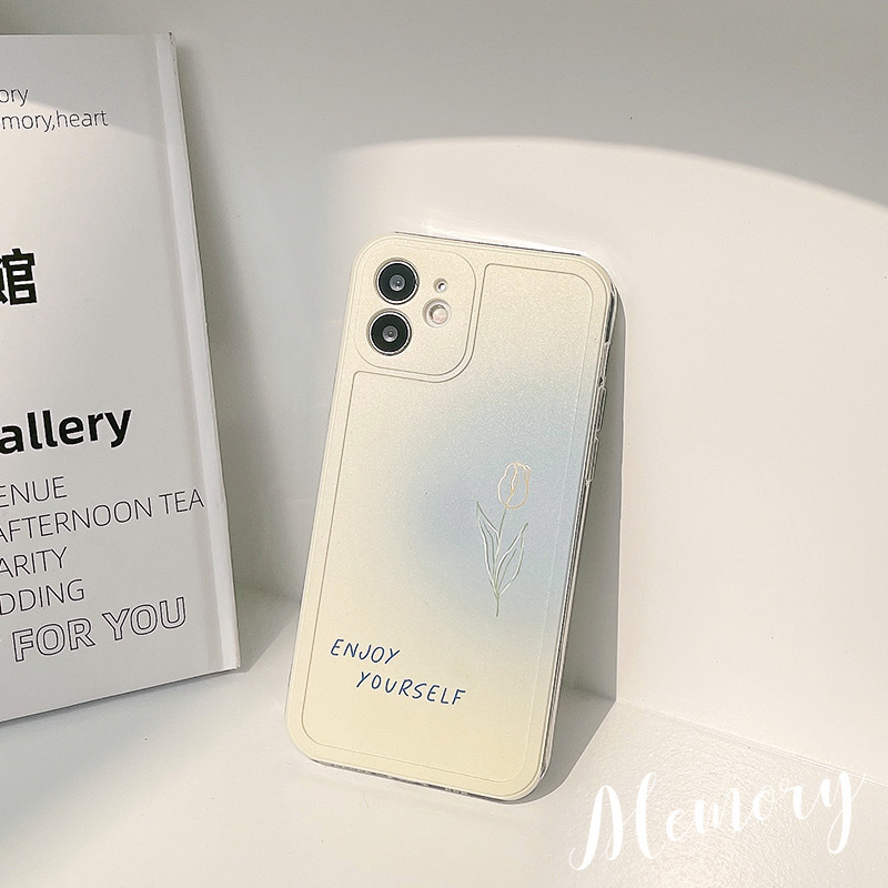 Ốp Điện Thoại Silicon Mềm Màu Gradient Bảo Vệ Toàn Diện Cho Iphone11 12pro Xsmax Xr 8plus | BigBuy360 - bigbuy360.vn