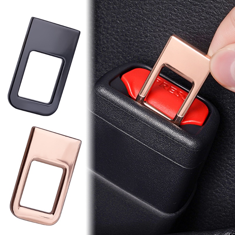 1 Chốt Khóa Dây Đai An Toàn Bằng Hợp Kim Kẽm Ẩn Trang Trí Nội Thất Xe Hơi
