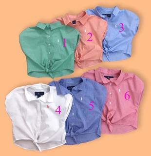 👚‍ Áo sơ mi cột eo bé gái 4-14 tuổi