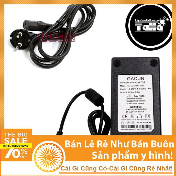 Tặng Dây Nguồn 220V 500W Khi Mua Nguồn 24V 5A 120W - Adapter Giá Rẻ