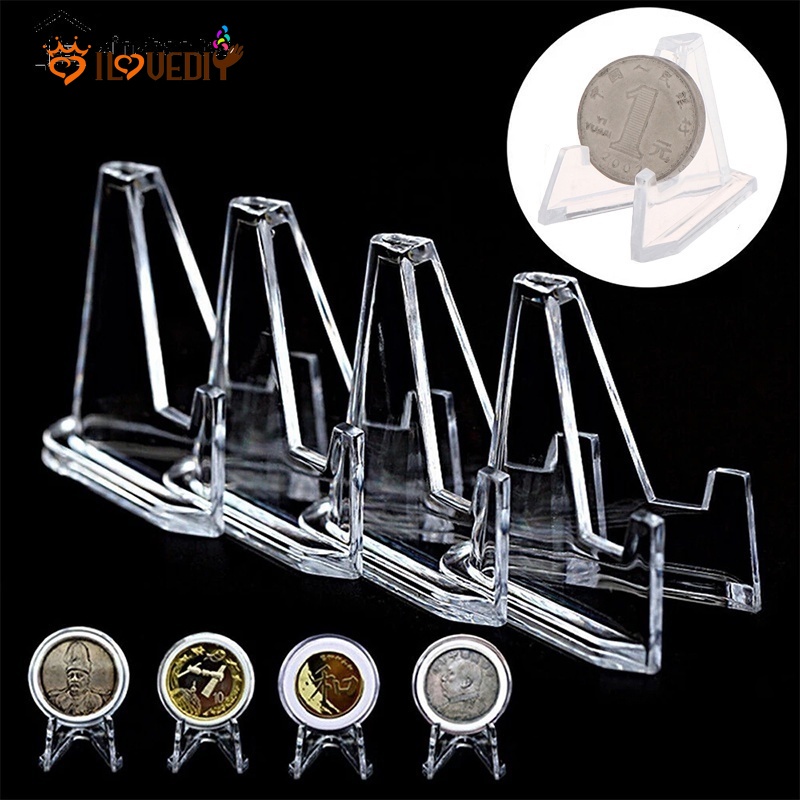 Giá Đỡ Điện Thoại Hình Tam Giác Bằng Nhựa Trong Suốt Tiện Dụng