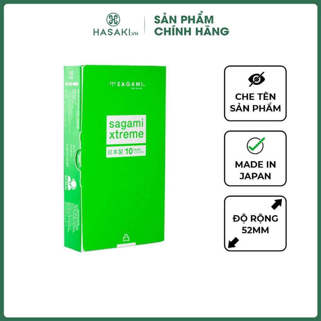 Bao Cao Su Sagami Green Gân Gai (Hộp 10) Hasaki Sản Phẩm Chính Hãng