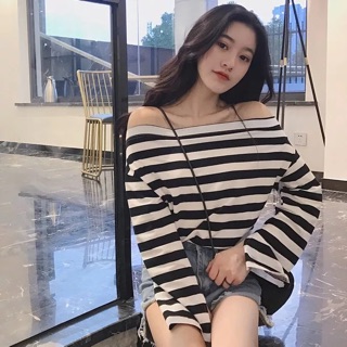 Áo phông tay dài cổ thuyền