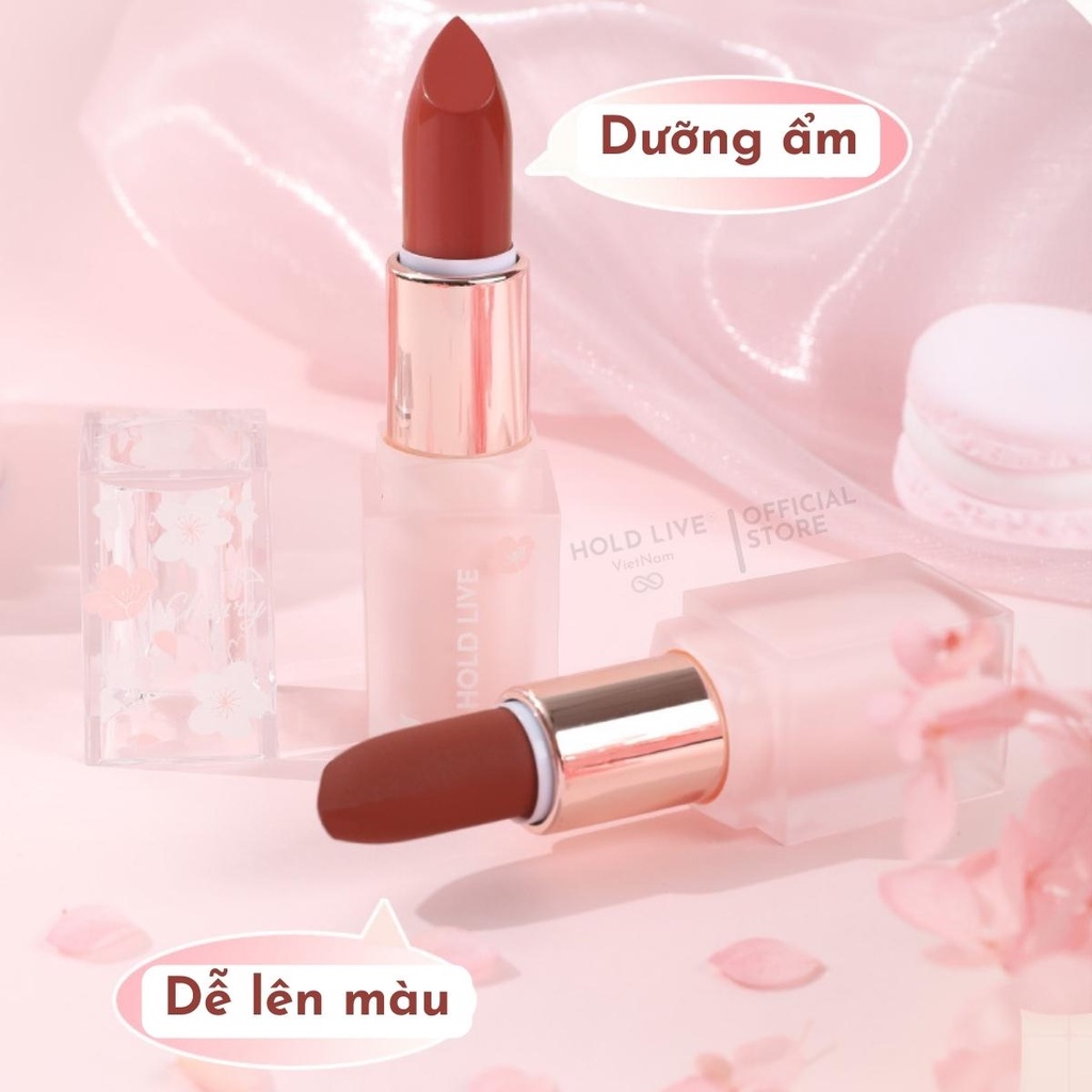 [ New 2022 ] Son thỏi lì HOLD LIVE Sakura Dream Soft Mist HL549 dưỡng ẩm lâu thôi dễ lên màu nội địa Trung chính hãng