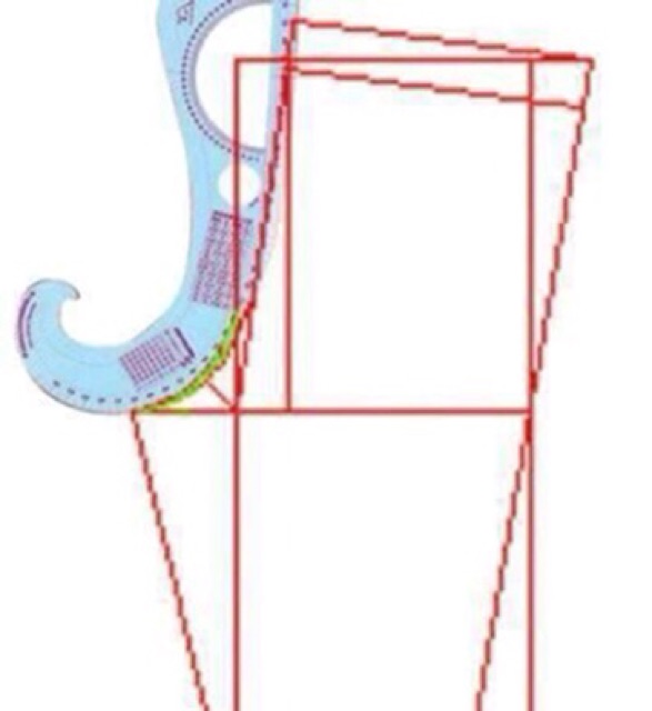 Combo 5 thước vẽ đường cong quần áo