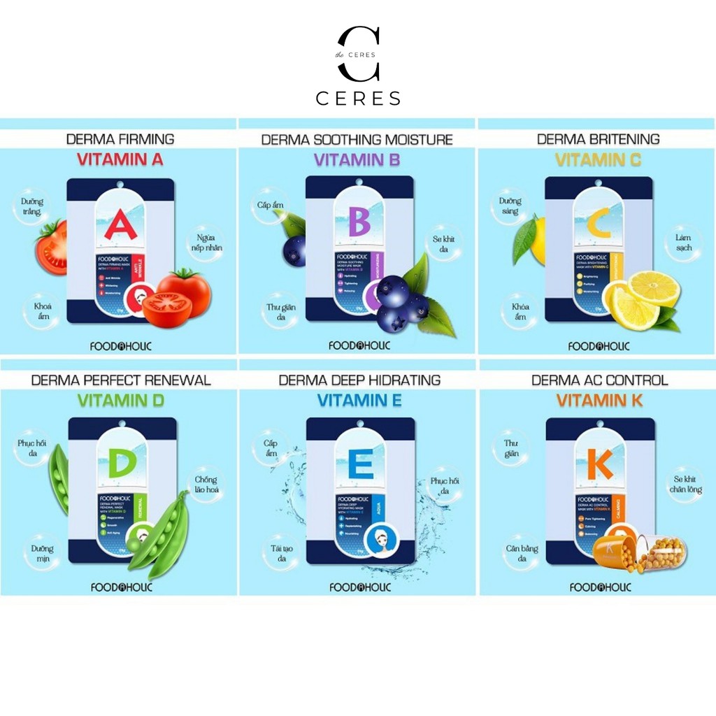 Hộp 10 Mặt Nạ Giấy Foodaholic Essential Mask Chăm Sóc Da Toàn Diện 23g/Miếng | BigBuy360 - bigbuy360.vn