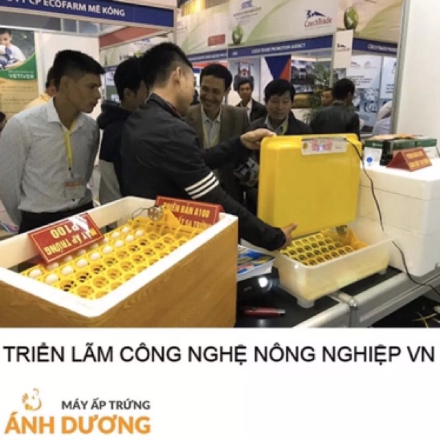 Máy ấp trứng mini Ánh Dương TẶNG ĐÈN SOI TRỨNG - máy ấp trứng gà, vịt, gia cầm - lắp vào thùng xốp