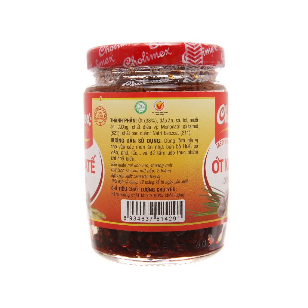 Ớt khô sa tế Cholimex hũ 100g