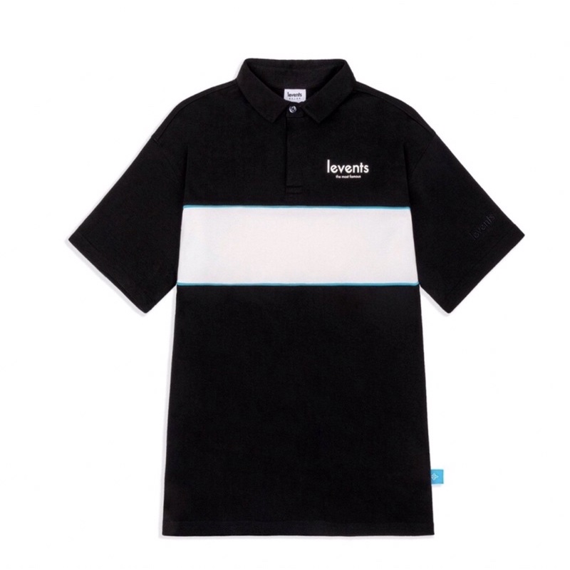 Áo Polo Straipe Black Levent
