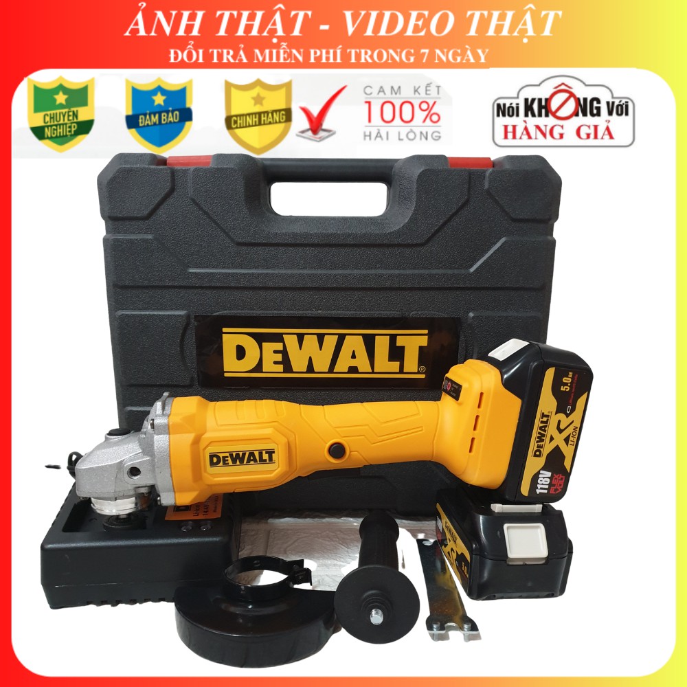 [Chính Hãng] Máy Mài Dùng Pin DEWALT 118V Không chổi than-2 Pin chuẩn 10 CELL