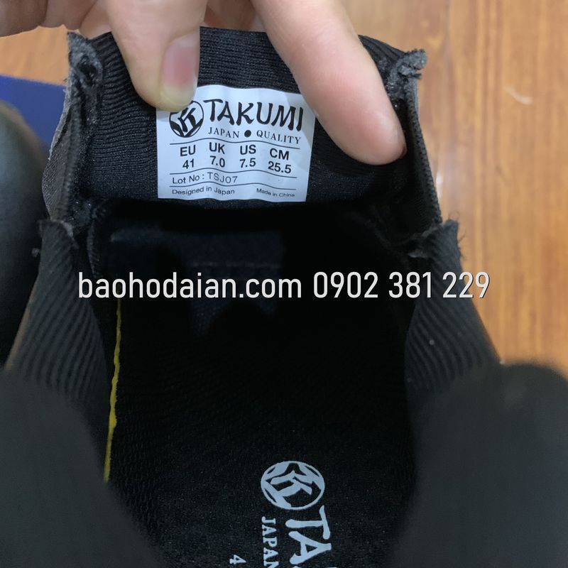 Giày bảo hộ xỏ Chống Tĩnh Điện Takumi Ninja-S.O siêu nhẹ (600gram/đôi)