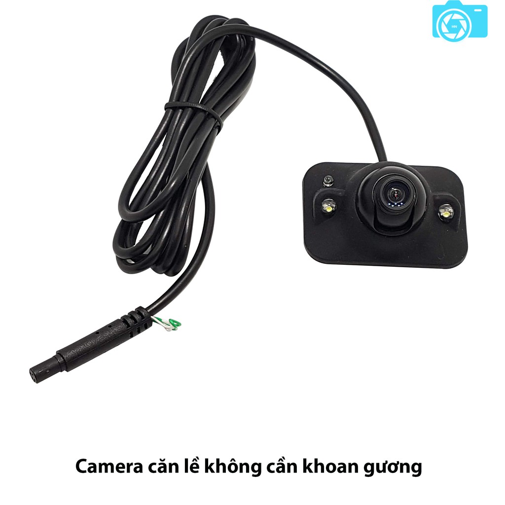 Bộ camera cặp lề không cần khoan gương, màn hình LCD 4.3 inch, dễ dàng lắp đặt -LaKaDo