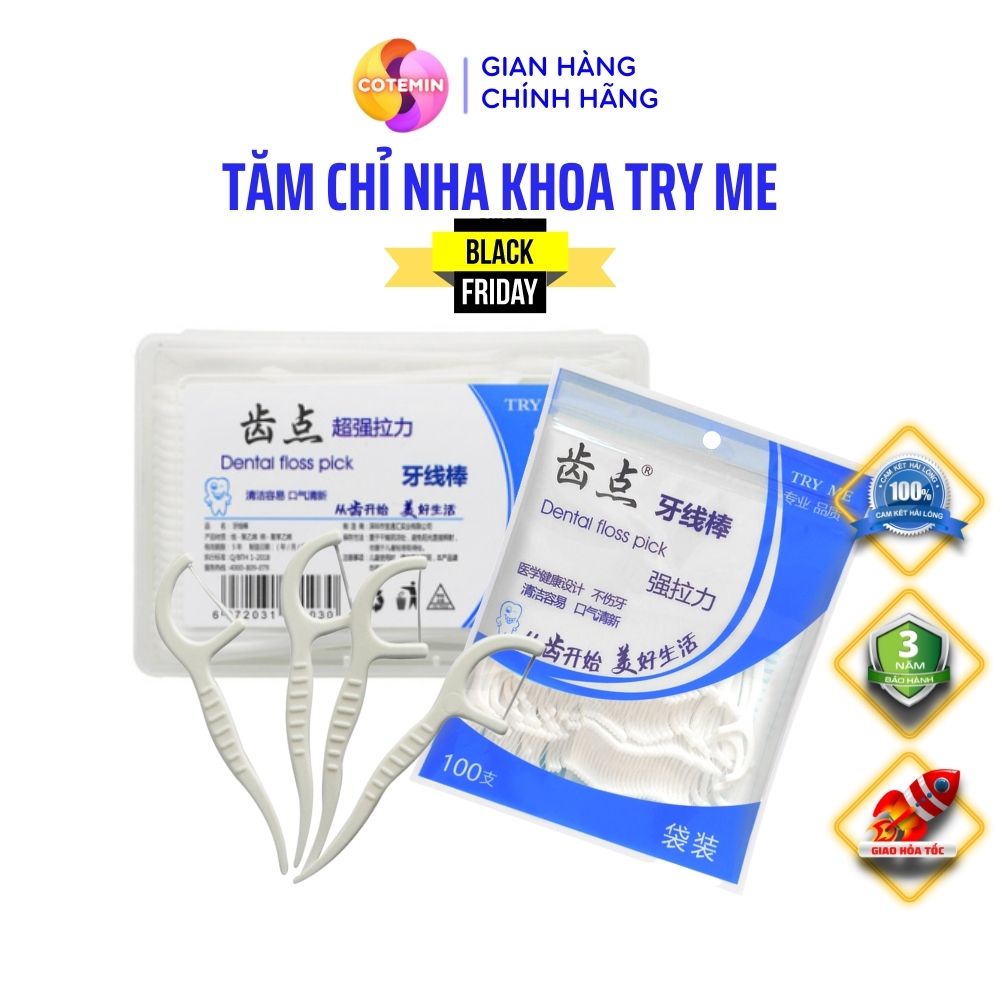 Tăm Chỉ Nha Khoa Chăm Sóc Và vệ sinh Răng Miệng Sét 30-200 VECOM