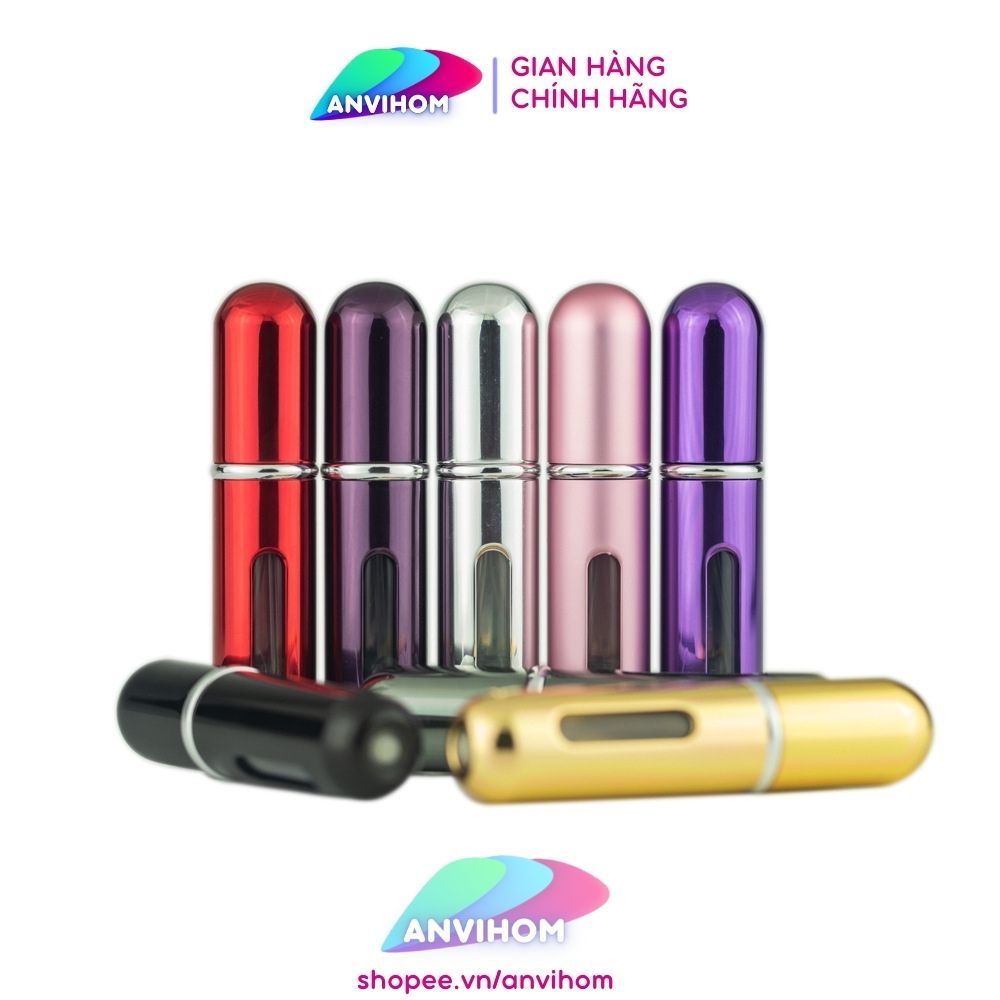 COMBO 10 Chai chiết nước hoa 5ml tự động dạng xịt NHIỀU MÀU BÓNG LẤP LÁNH  ANVIHOM