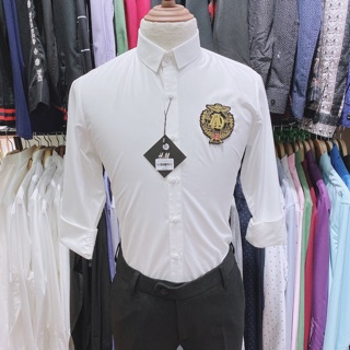 Sơ mi thêu hoạ tiết logo siêu sale