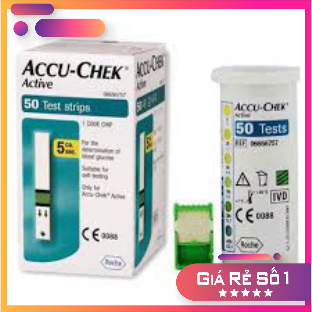 QUE THỬ TIỂU ĐƯỜNG ACCU-CHEK ACTIVE HOPPJ 50 TEST