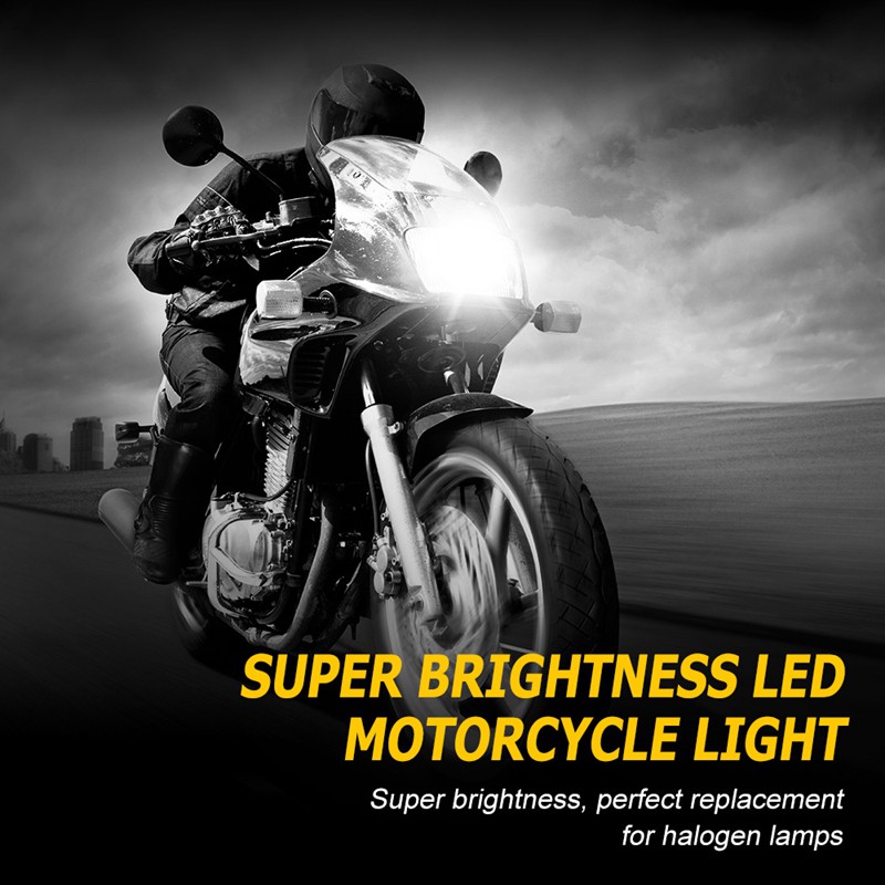 NOVSIGHT Motorcycle Headlight H4 Led 5000LM 6000K Motorbike Light 25W Super White Moped Scooter Outdoor Lighting Hi-Lo Lights