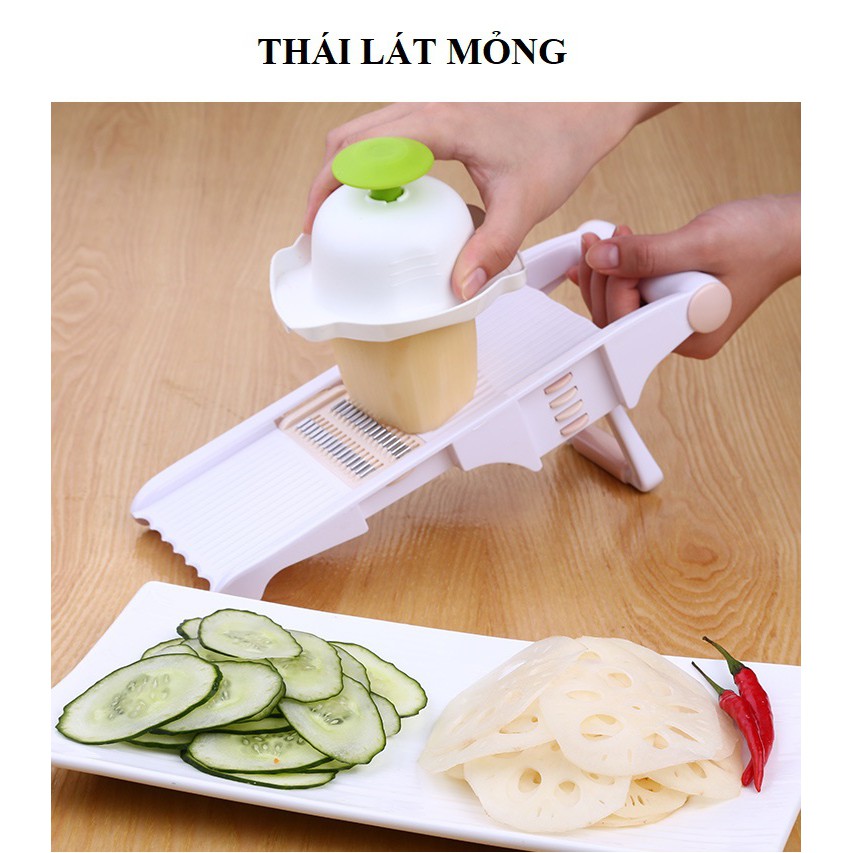 Bộ Nạo Củ Quả Đa Năng 5 In 1 Cắt Hoa Quả, Bào Lát Mỏng