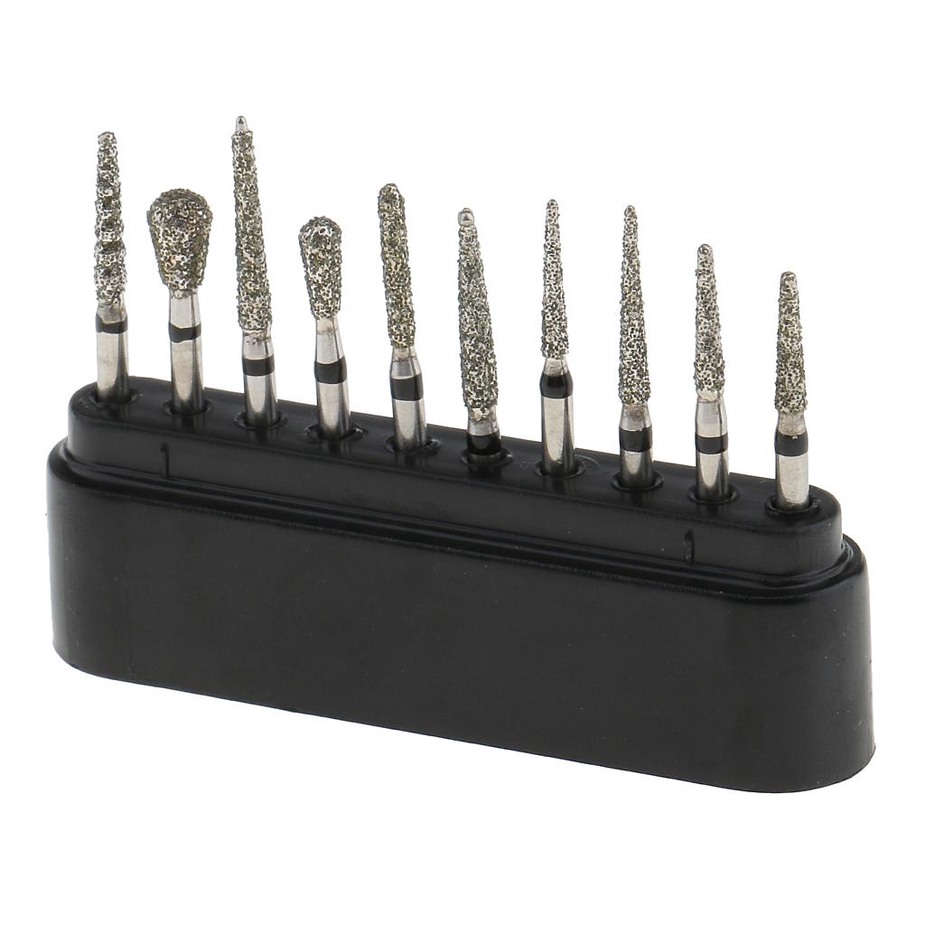 Set 10 đầu mài đánh bóng răng chuyên nghiệp tốc độ cao FG 1.6mm