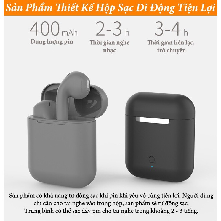 [ Free Ship] TAI NGHE KHÔNG DÂY BLUETOOTH INPODS 12 #I12 TWS ĐIỀU KHIỂN CẢM BIẾN HIFI CHO ANDROID iOS Bảo hành 12 tháng | BigBuy360 - bigbuy360.vn