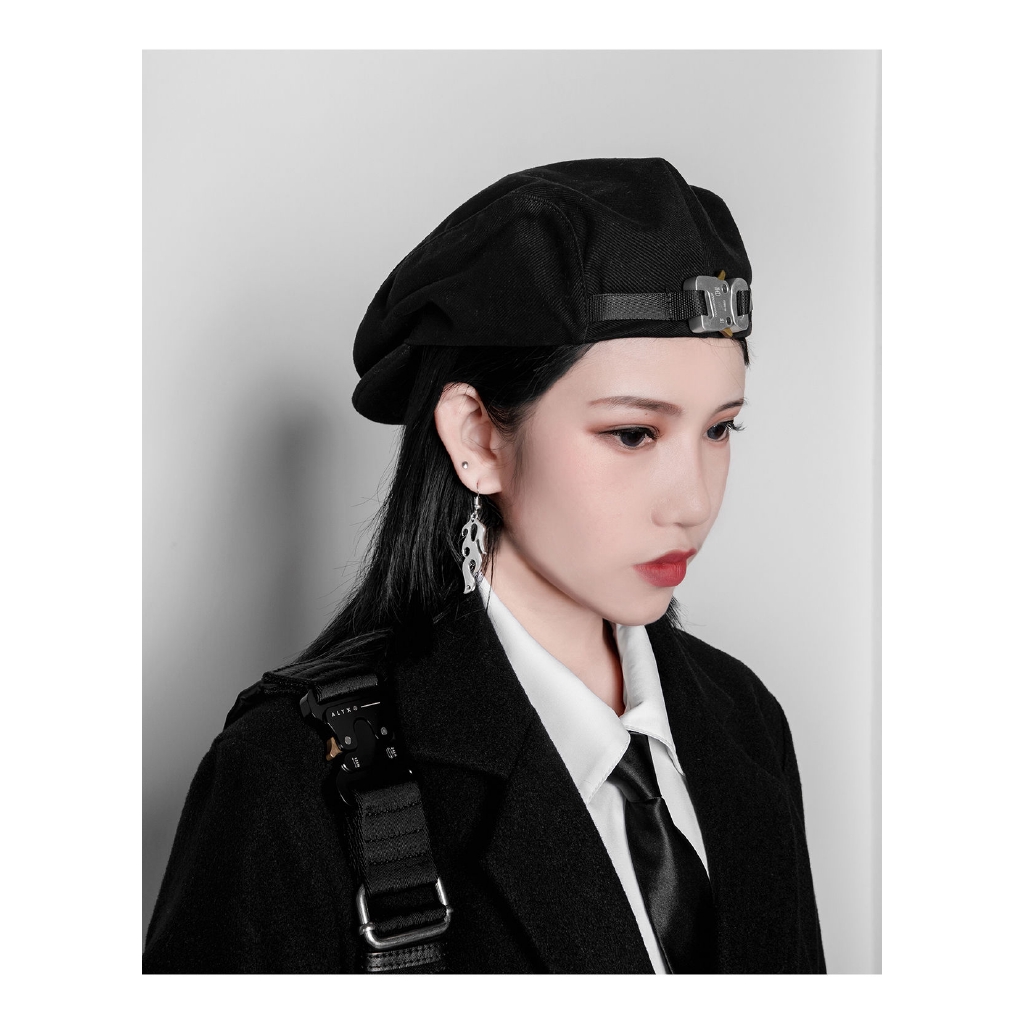 Khuyên tai mặt hình ngọn lửa phong cách punk gothic hiện đại cá tính 22213