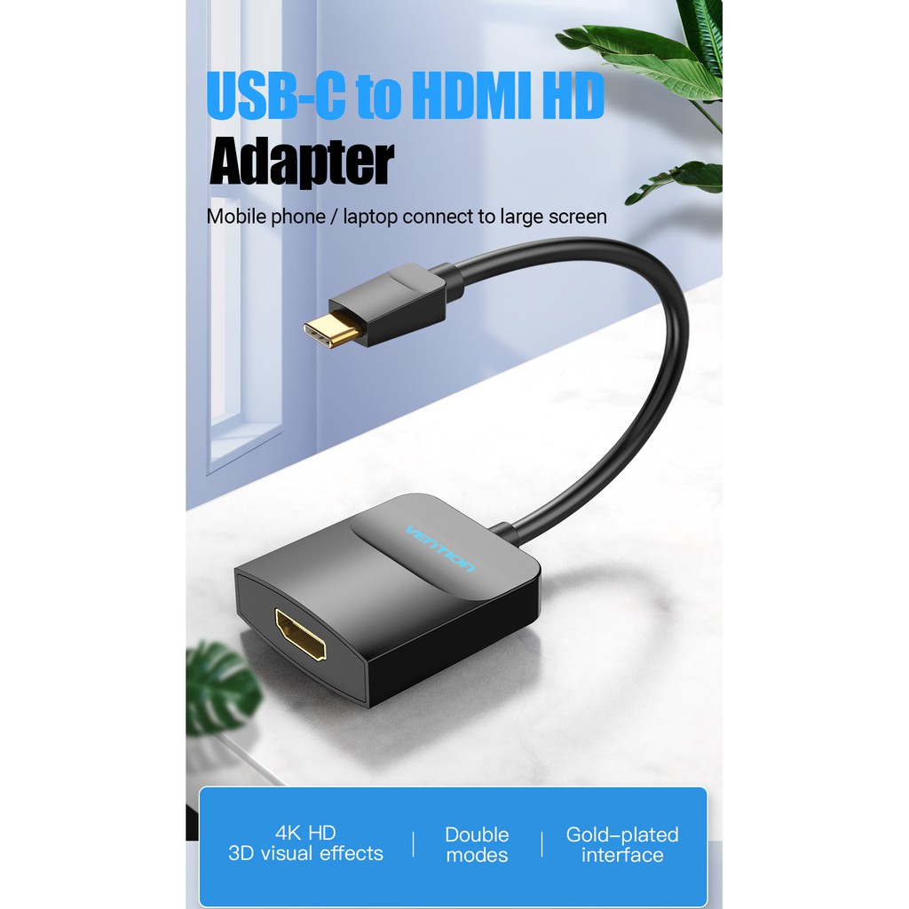 Vention Bộ Chuyển Đổi Usb-C Sang Hdmi Thunderbolt 3