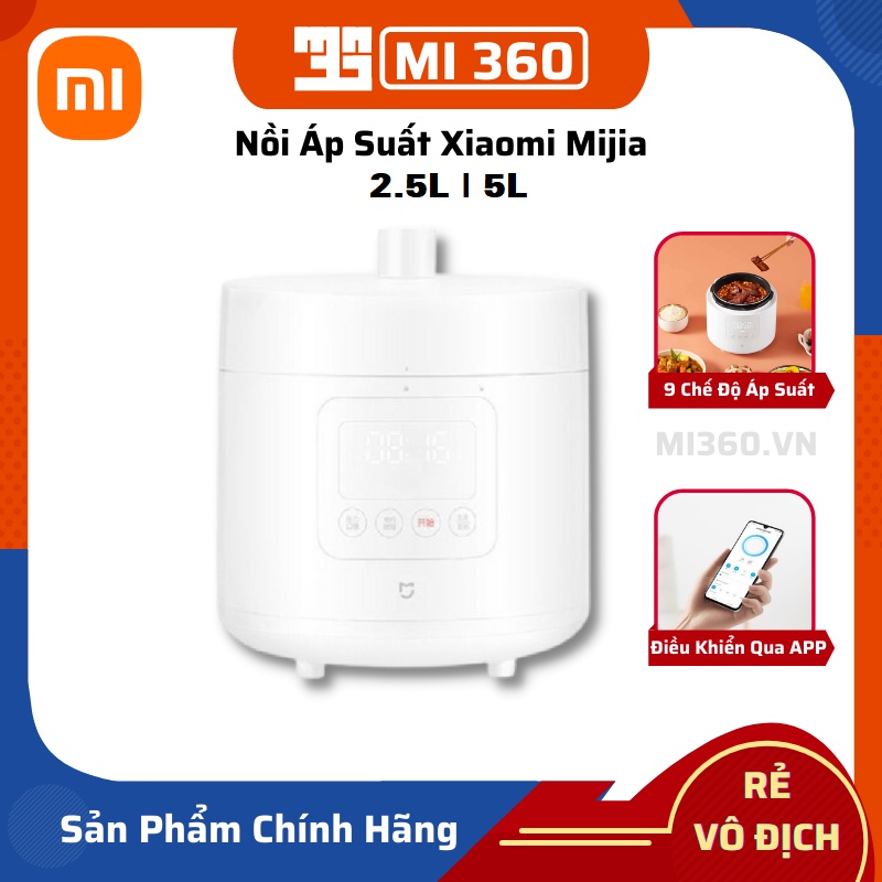 Nồi Áp Suất Thông Minh Xiaomi Mijia 2.5L | 5L Chính Hãng