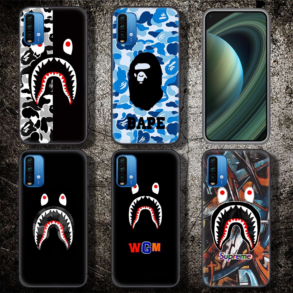 Ốp Điện Thoại Silicon Dẻo In Hình bape 22WS Cho Redmi Note 10 11 11S K20 K30 K30i 5G K30 Pro Zoom K40 Plus