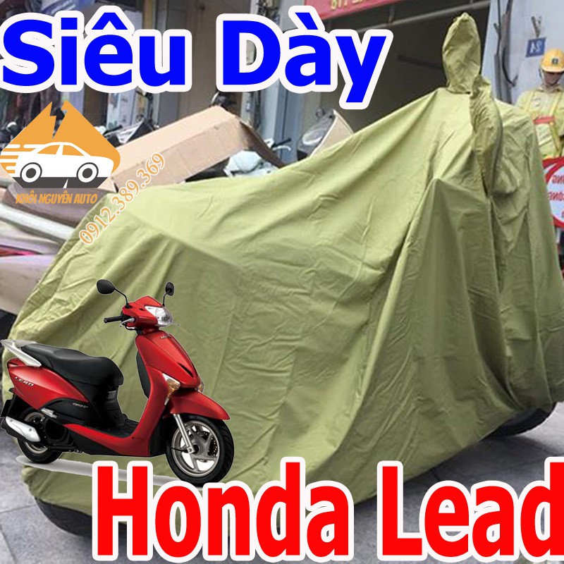 Áo Trùm Xe Máy Honda Lead Có Tai Gương Siêu Dầy Cao Cấp Loại 1, Nặng Vải Dù Siêu Bền SẢN XUẤT TẠI VIỆT NAM