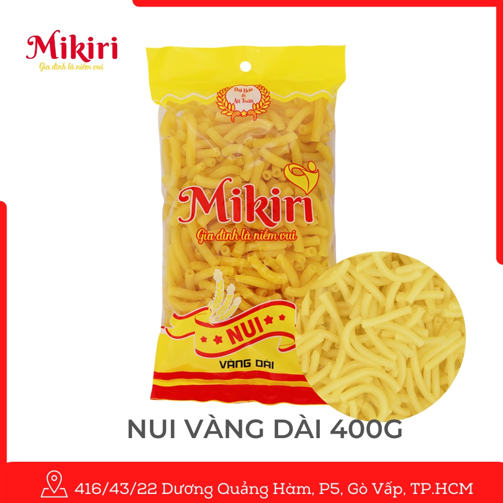 (Combo 4 gói) Nui dài Mikiri 400g cao cấp