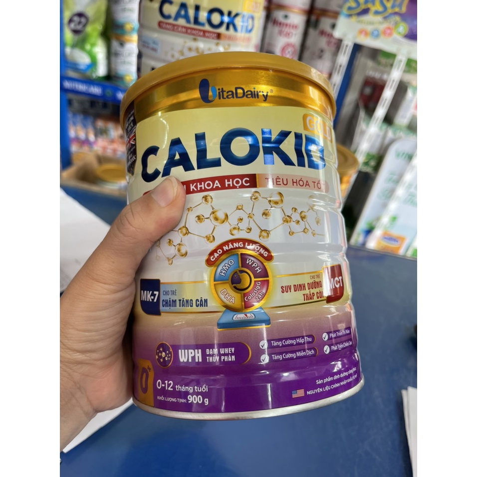Sữa bột CALOKID Gold 0+,1+ lon 900g ( Date 2024)