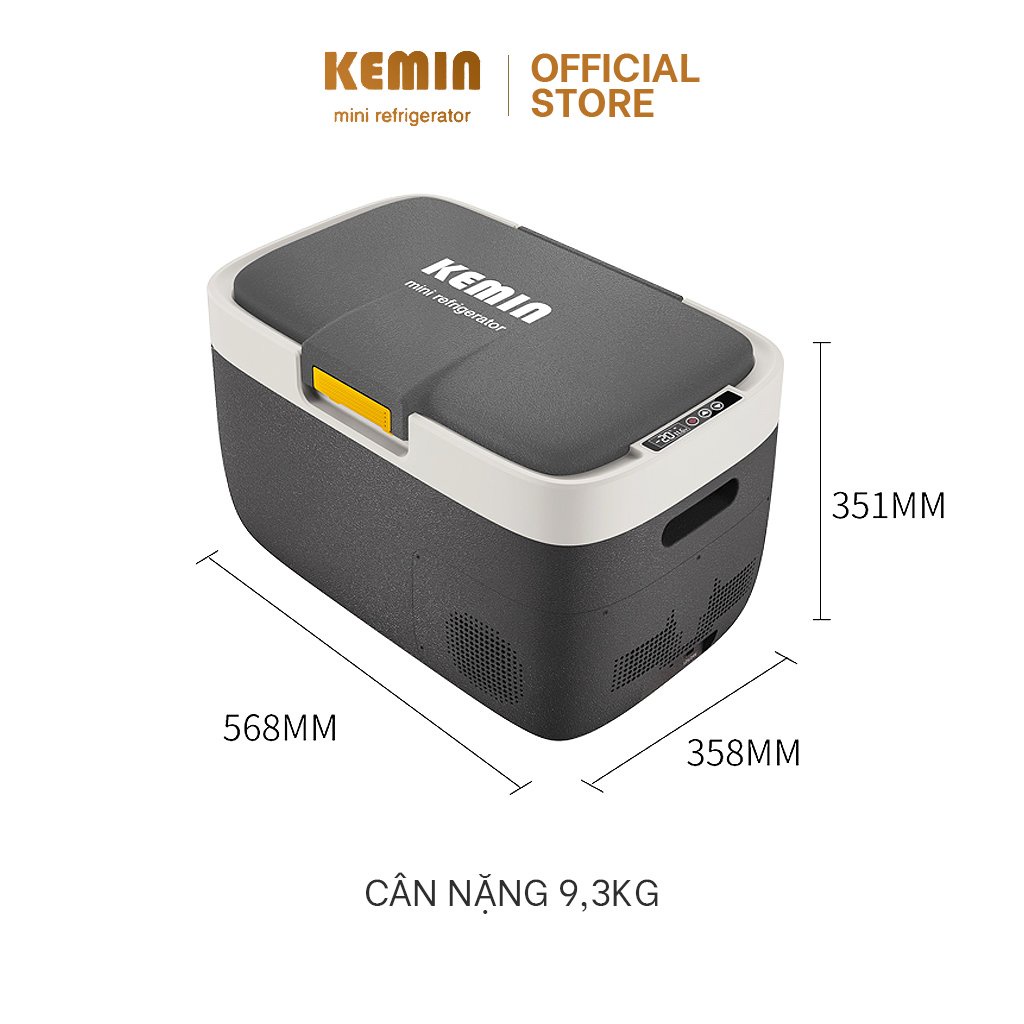 Tủ lạnh ô tô Kemin K20 - 20L Chính hãng - Làm đá siêu tốc