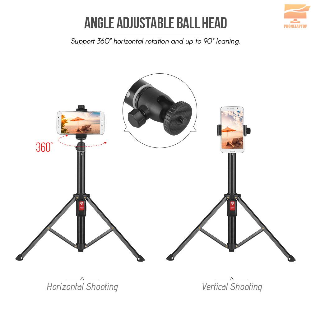 Giá Đỡ Ba Chân 55inch Linh Hoạt Kèm Điều Khiển Từ Xa Cho Iphone X 8 7 6 Plus Samsung Galaxy Note 8 / S8 For Gopro Hero 6 / 5 / 4 / 3 + Dslr