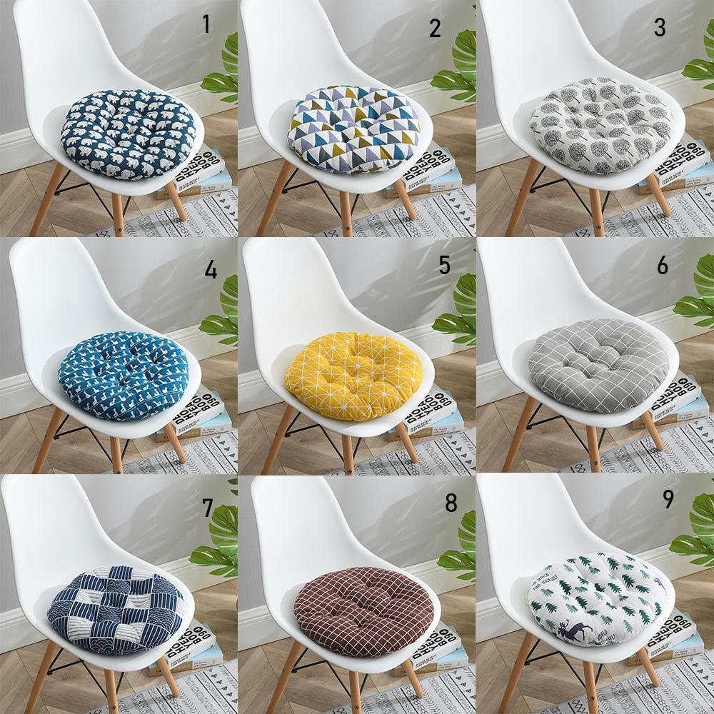 Narcis Vỏ Gối Dày Dặn Hình Tròn 15 Kiểu In Trang Trí Nhà Cửa/Văn Phòng