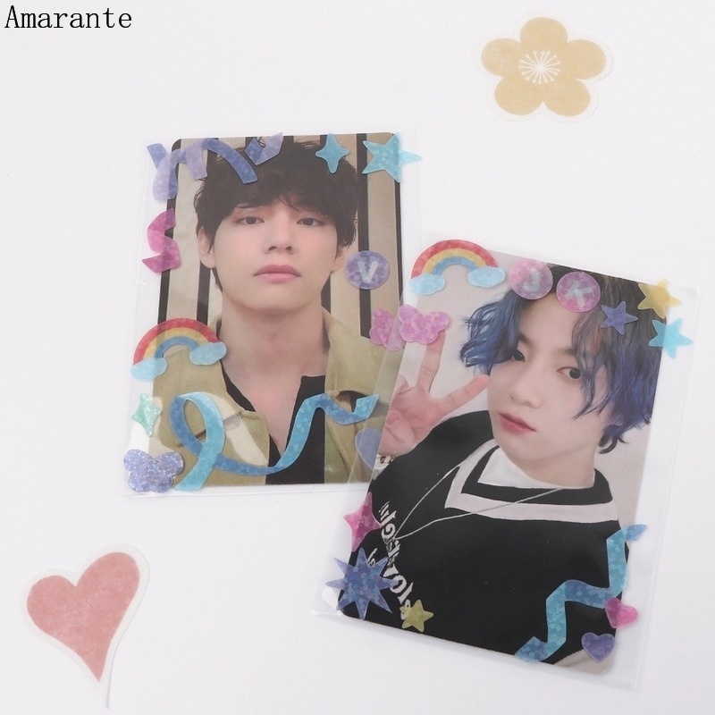 Set 100 Tấm Thẻ Ảnh Trong Suốt In Hình Nhóm Nhạc KPOP