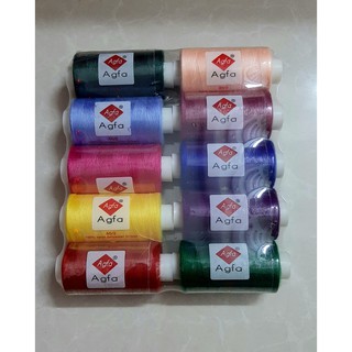 LỐC 10 CUỘN CHỈ MAY ĐỦ MÀU