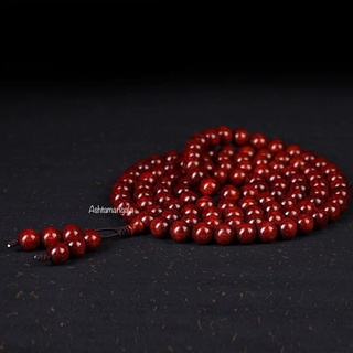 Vòng Tay Chuỗi Tràng Hạt Gỗ Tử Đàn Tiểu Điệp Sao Ấn Độ 6/8mm, Vòng Tử Đàn Lá Nhỏ Phong Thủy