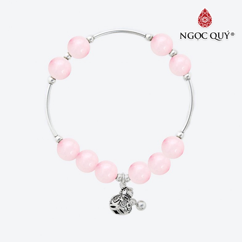 Vòng tay charm hồ lô TA hồng - Ngọc Quý