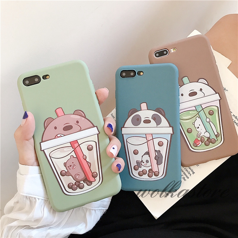 Ốp điện thoại in hình We Bare Bears cho Oppo A5s A7 A37 F9 F1s F5 A57 A5s Realme 3 3pro Oppo A1k