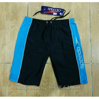 Quần bơi nam Speedo đen phối xanh da lửng