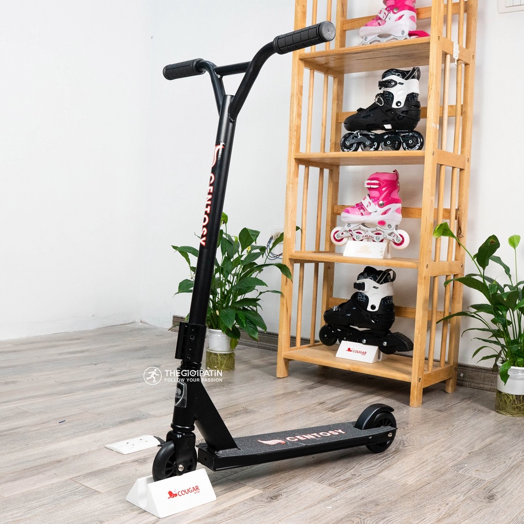 Xe Scooter Người Lớn Centosy S01, Màu Đen Thiết Kế 2 Bánh, Có Thể Điều Chỉnh Chiều Cao