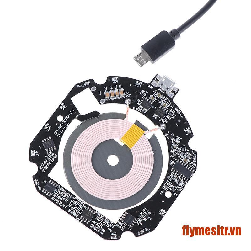 FLYME 10W/15W QI Fast Wireless Charger PCBA Circuit Board Module Transmitter+Coil