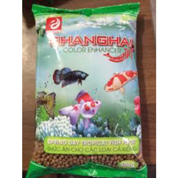 Cám Cá Kiểng ShangHai 100gr - Thức Ăn Cho Các Loại Cá Kiểng Giúp Cá Nhanh Lên Màu -NaHi Shop