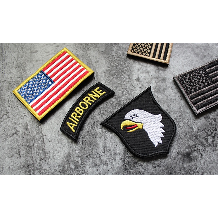 Patch_velcro sư đoàn dù 101_huy hiệu đại bàng_airborne