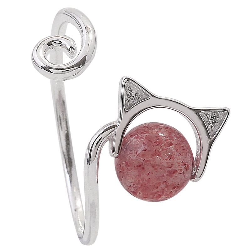 Nhẫn nữ dễ thương Nhật Bản và Hàn Quốc nhẫn nữ pha lê mở