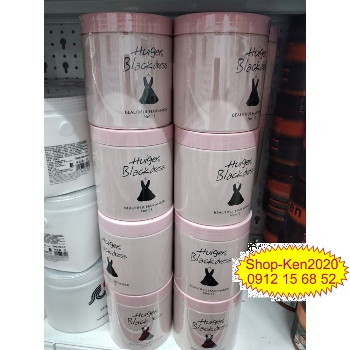 Kem hấp ủ xả Huiger Black Dress 1000ml váy đen